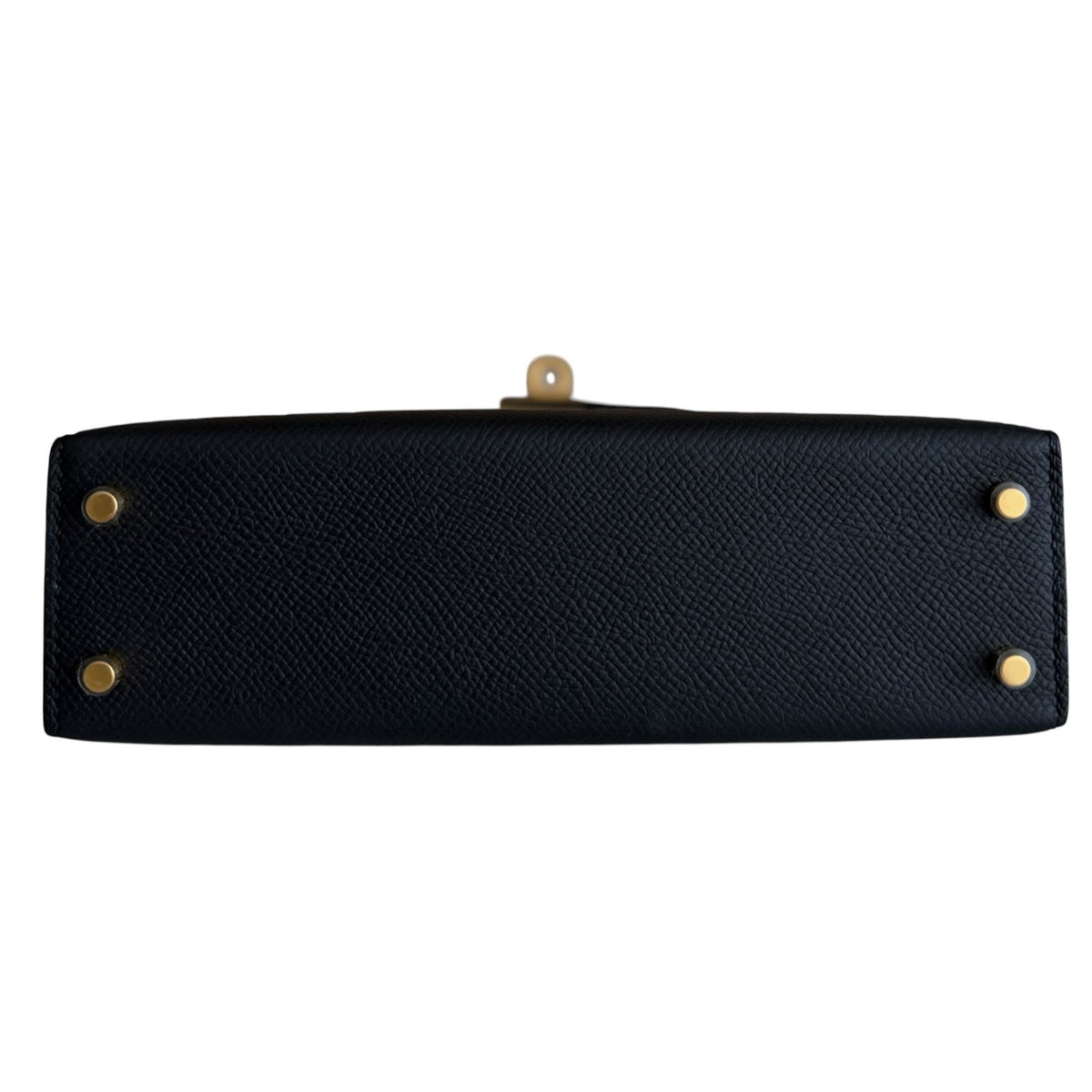 Hermes Kelly Mini 20 Black Noir Epsom Leather Gold Hardware