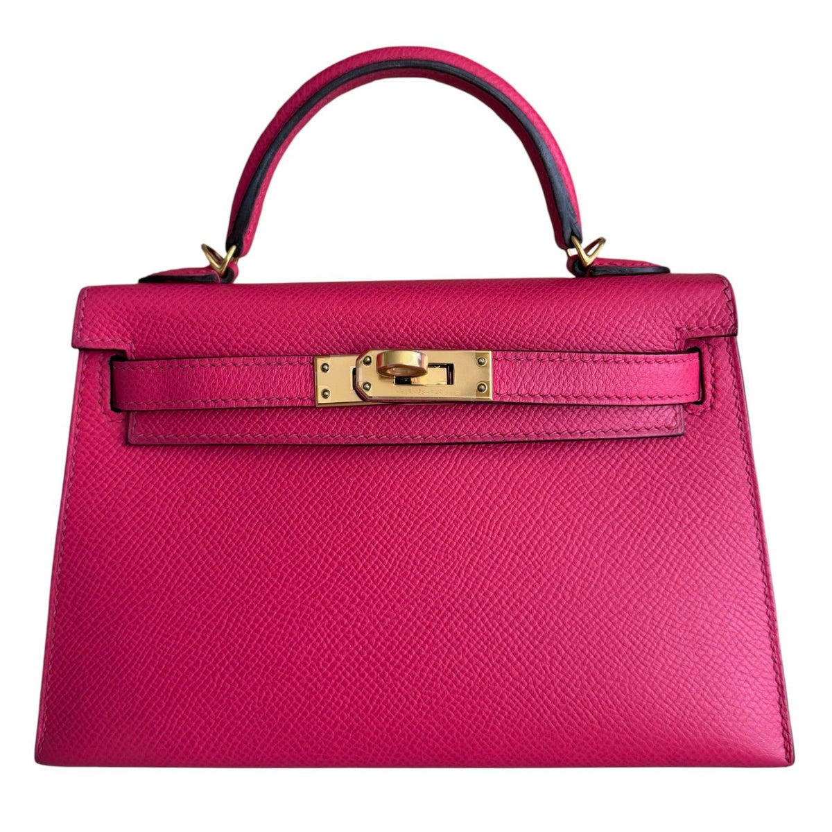 Hermes Kelly Mini 20 Rose Extreme Pink Epsom Leather Gold Hardware