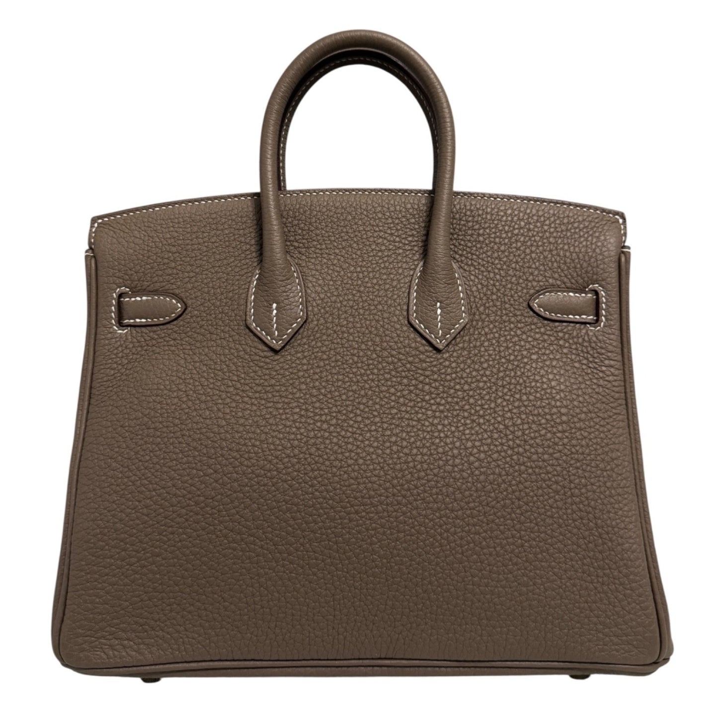 Hermes Birkin 25 Etoupe Gray Togo Leather Gold Hardware Handbag