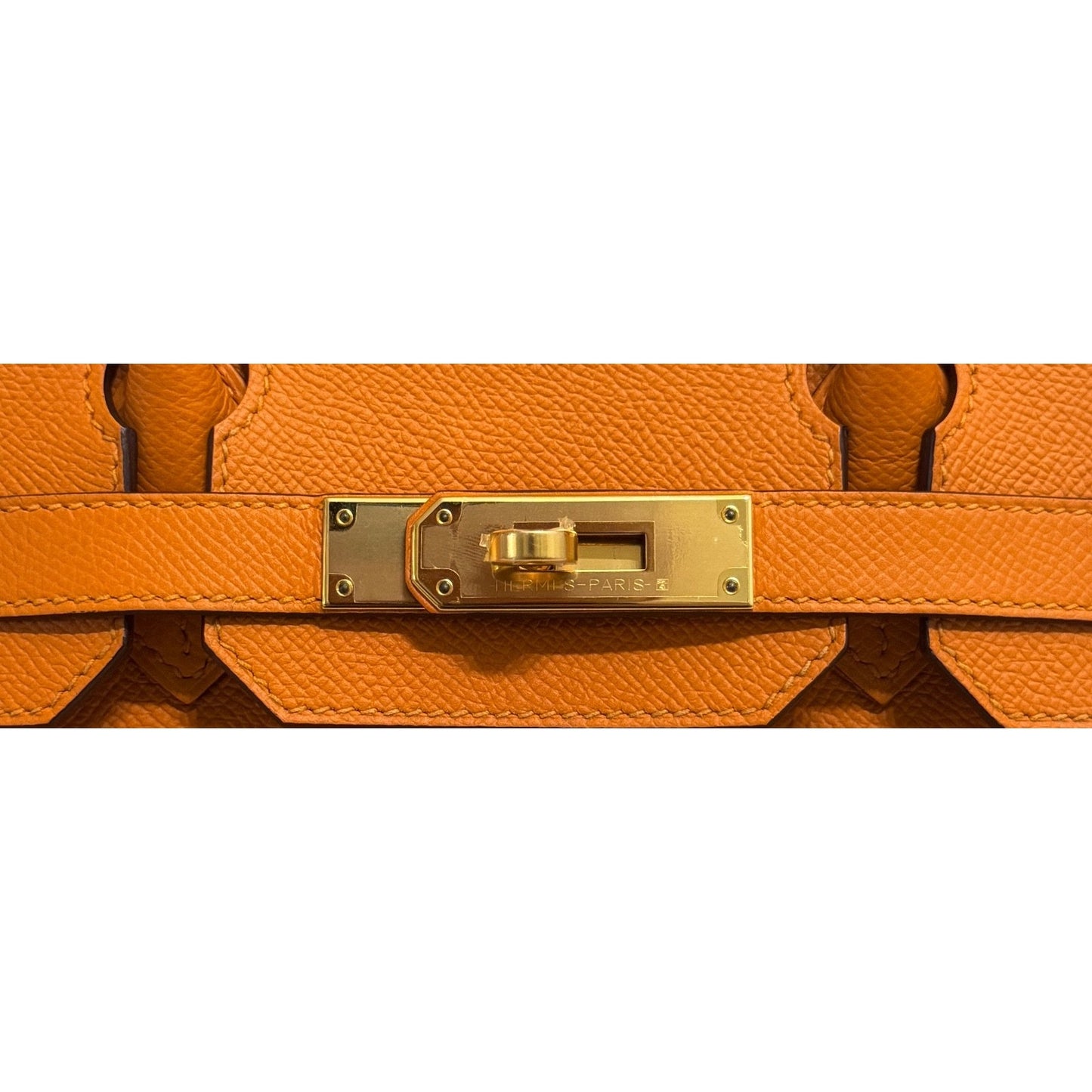 Hermes Birkin 30 Apricot Orange Epsom Leather Gold Hardware