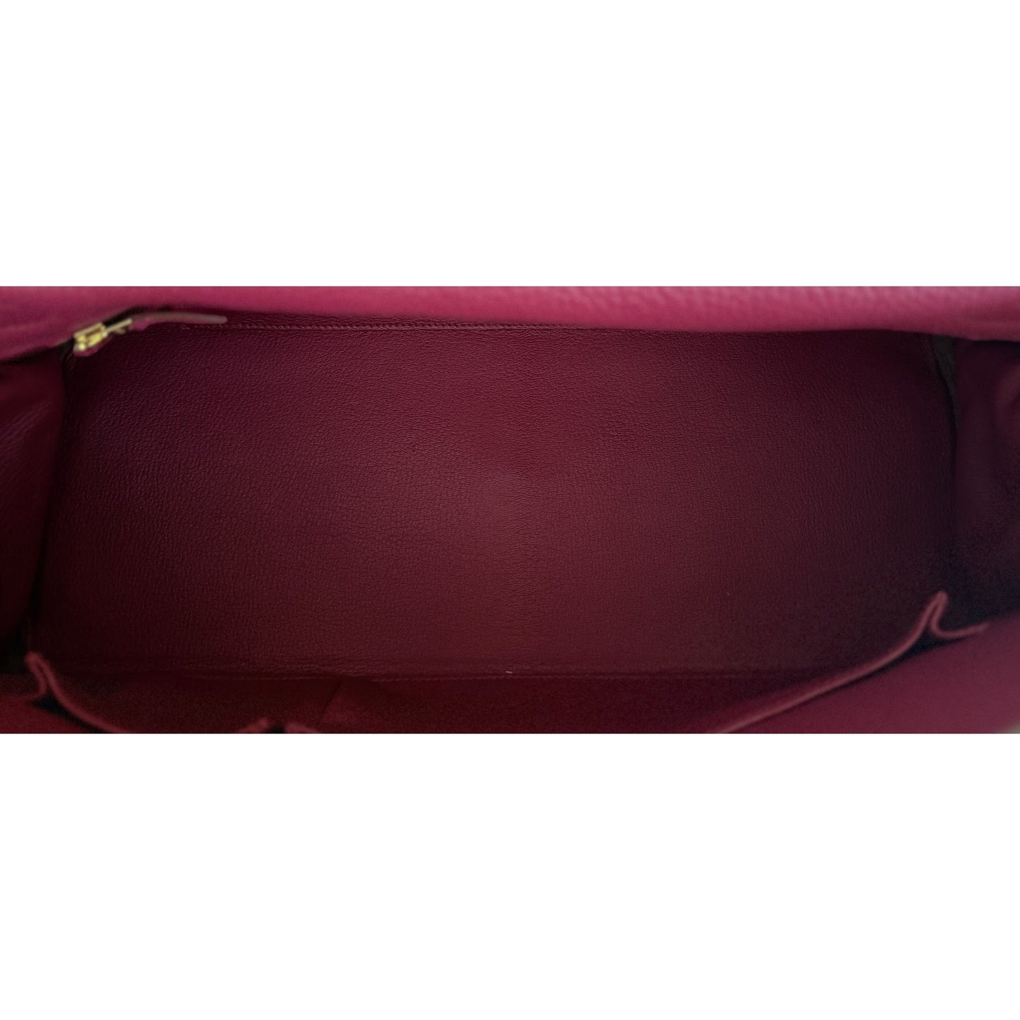 Hermes Birkin Shoulder JPG 42 Fringe Ruby Red Leather Gold Hardware RARE