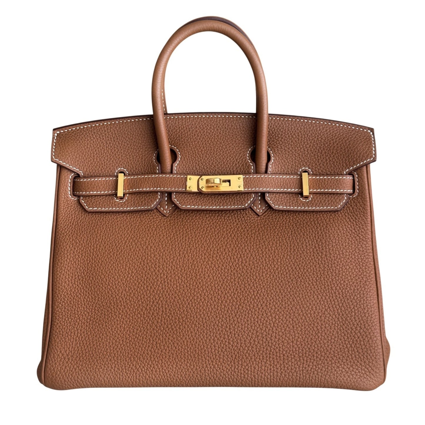 Hermes Birkin 25 Gold Tan Togo Leather Gold Hardware