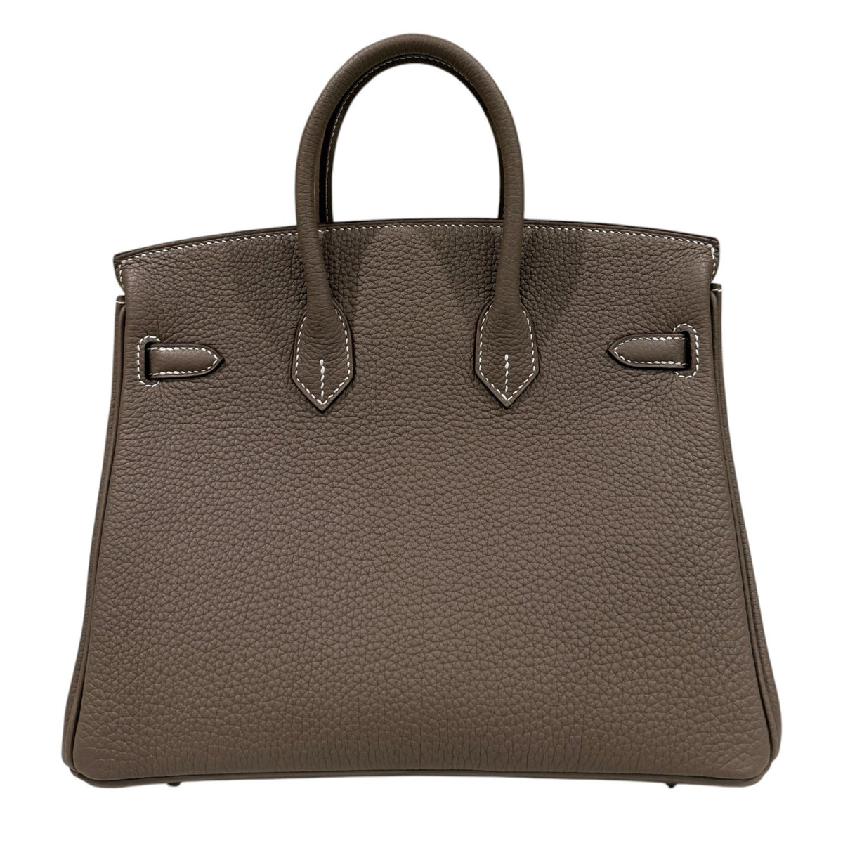 Hermes Birkin 25 Etoupe Gray Togo Leather Gold Hardware Handbag NEW