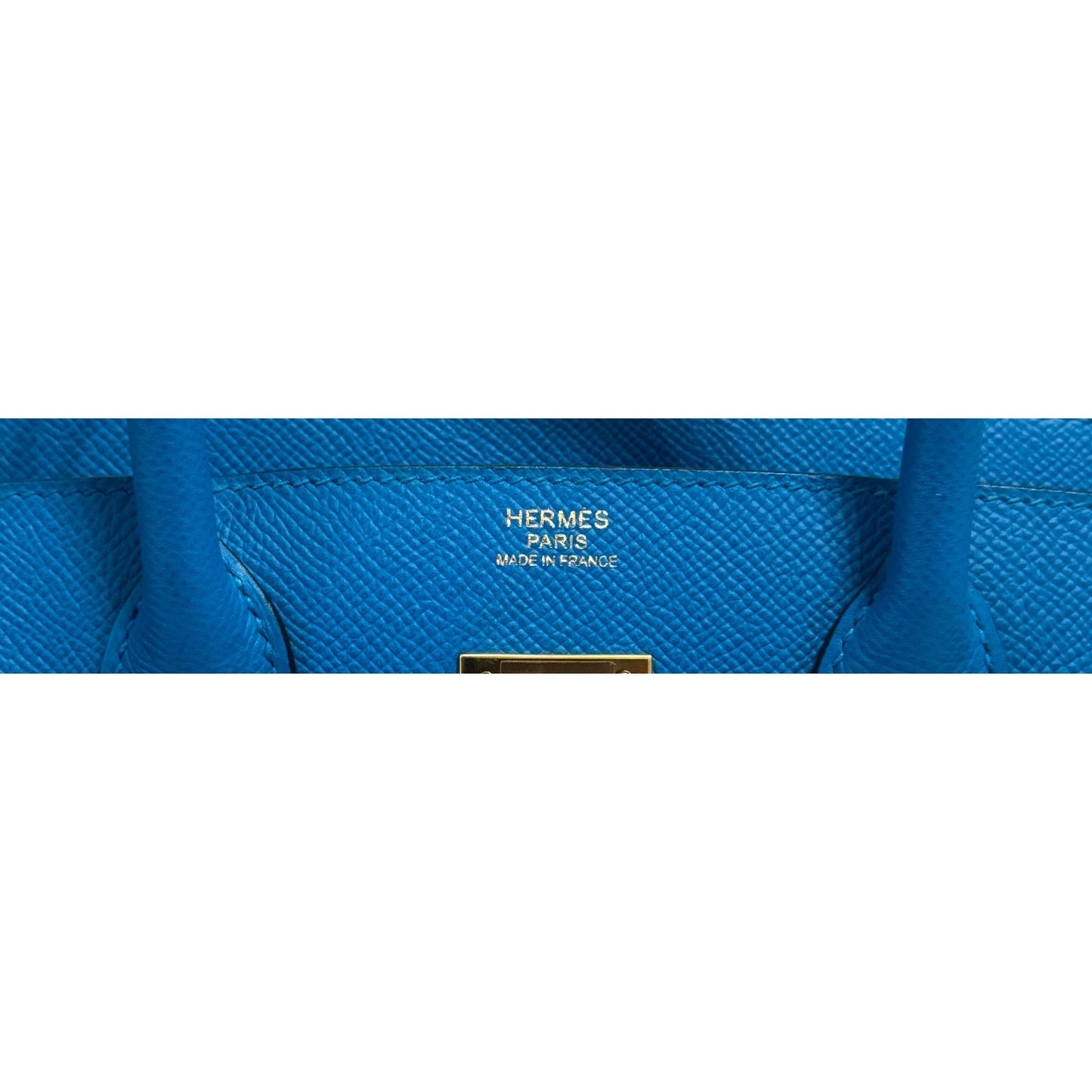 Hermes Birkin 30 Blue Zanzibar Bleu Epsom Leather Gold Hardware