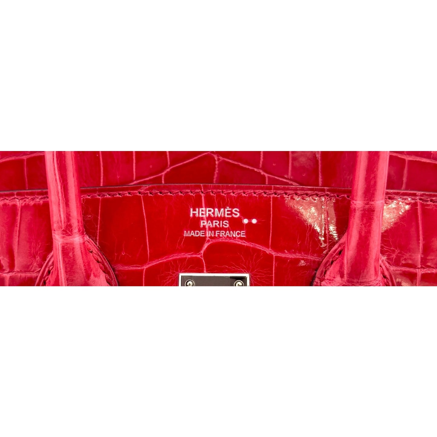 Hermes Birkin 25 Rose Extreme Pink Niloticus Crocodile Leather Palladium Hardwar