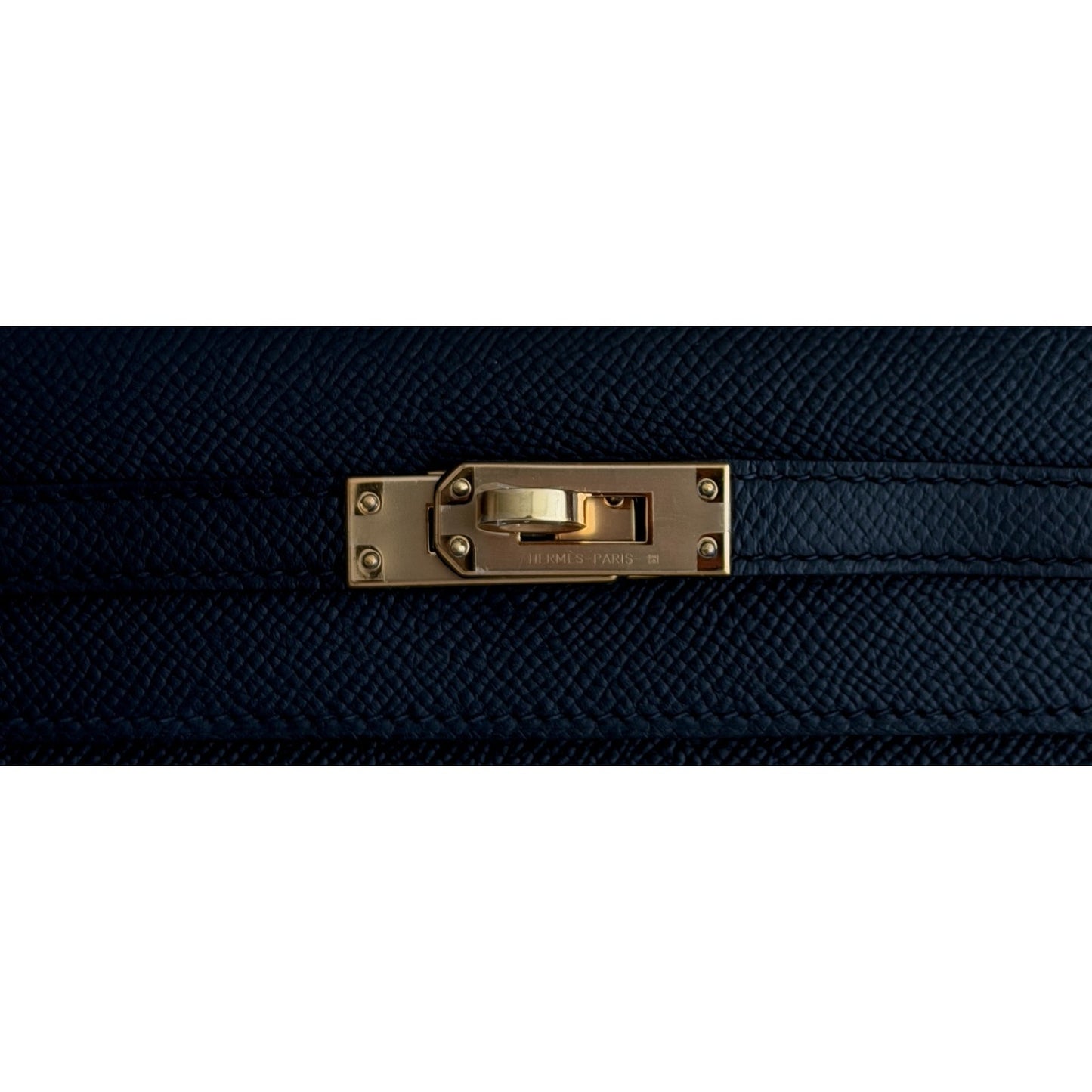 Hermes Kelly 25 Sellier Black Noir Epsom Leather Gold Hardware RARE