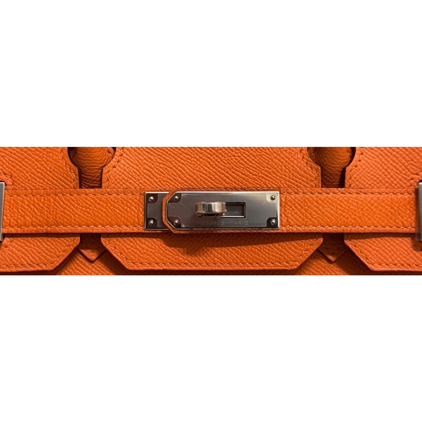 Hermes Birkin 30 OrangeEpsom Leather Palladium Hardware
