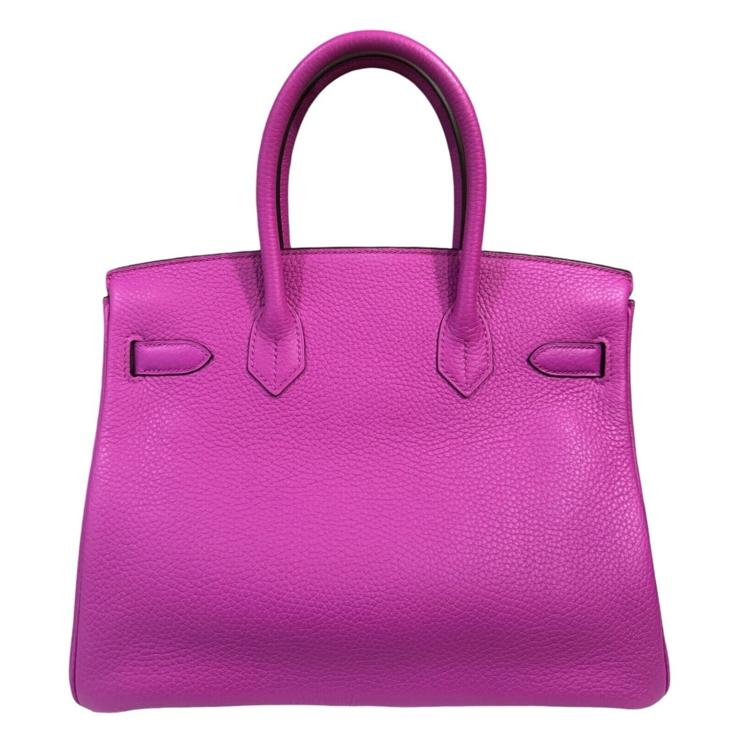 Hermes Birkin 30 Magnolia Pink Purple Togo Leather Palladium Hardware