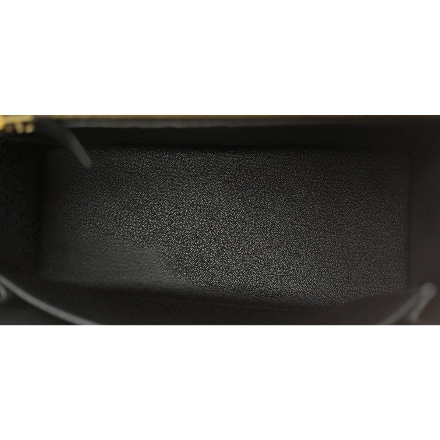Hermes Kelly 25 Sellier Black Noir Sombrero Leather Gold Hardware RARE