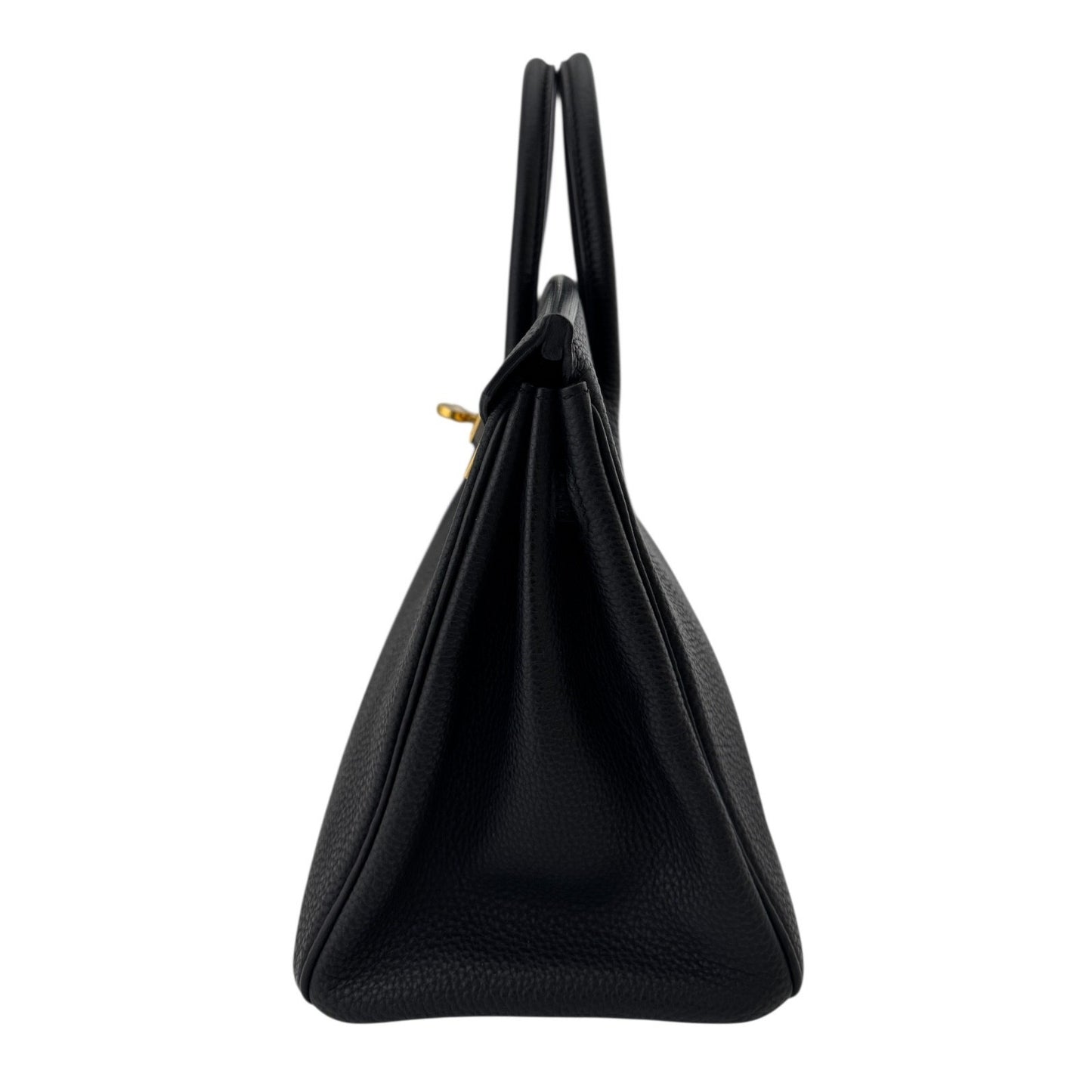 Hermes Birkin 25 Black Noir Togo Leather Gold Hardware Handbag