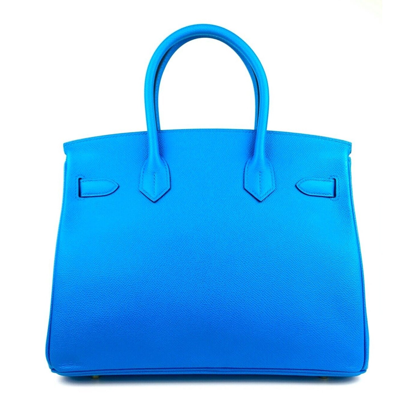 Hermes Birkin 30 Blue Frida Epsom Leather Gold Hardware RARE