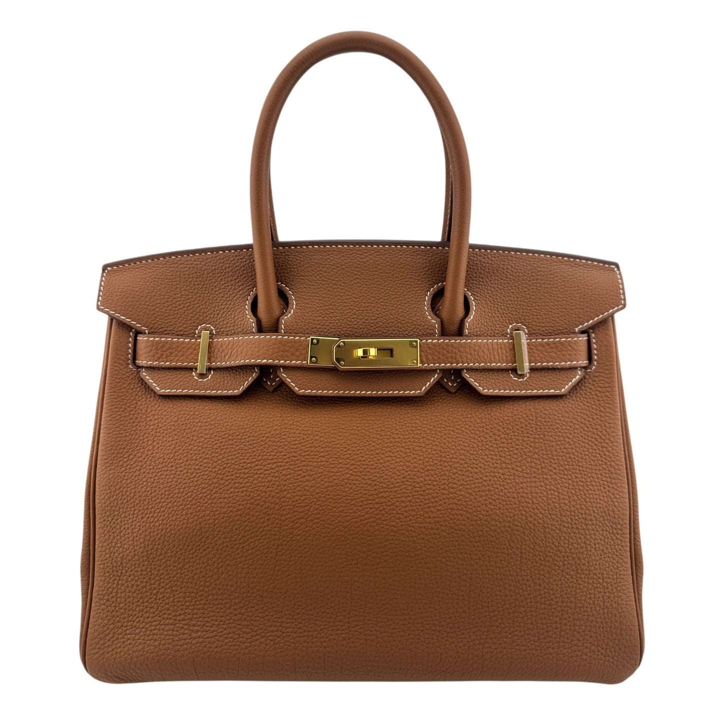 Hermes Birkin 30 Gold Camel Tan Togo Leather Gold Hardware RARE
