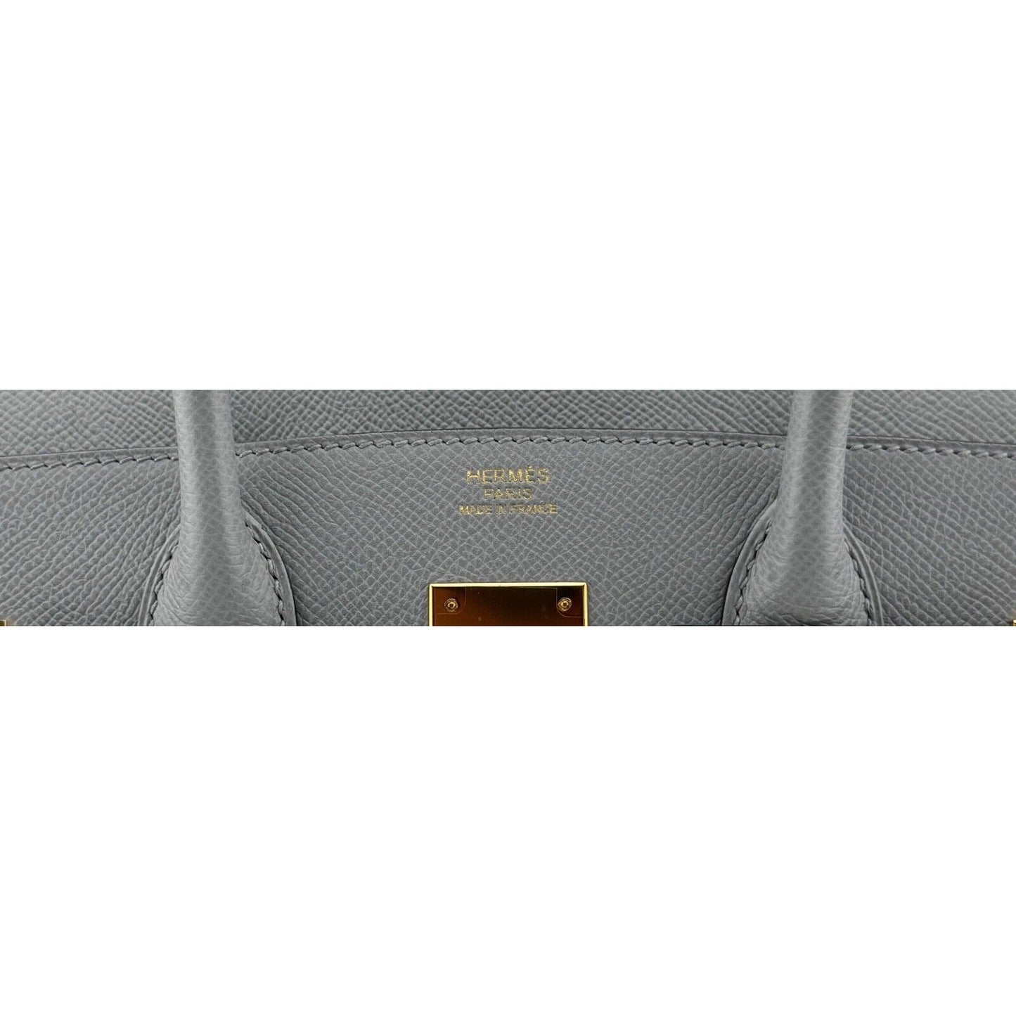 Hermes Birkin 30 Blue Glacier Gray Epsom Leather Gold Hardware RARE