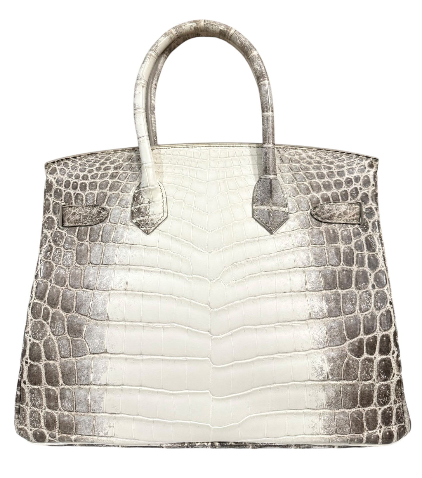 Hermes Birkin 30 Himalayan White Matte Crocodile Palladium Hardware