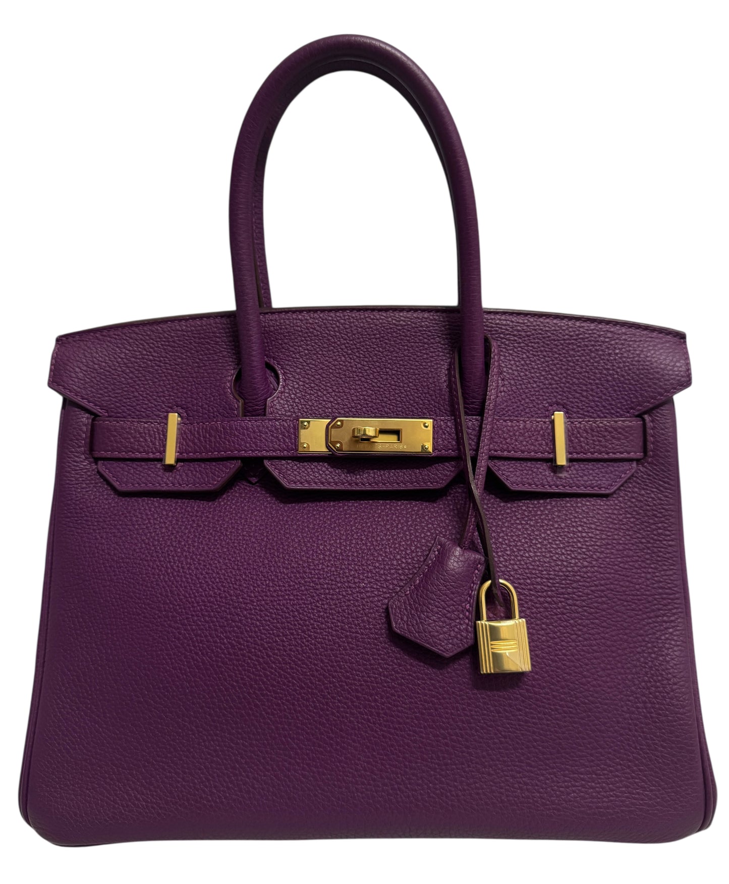 Hermes Birkin 30 Anemone Purple Togo Leather Gold Hardware