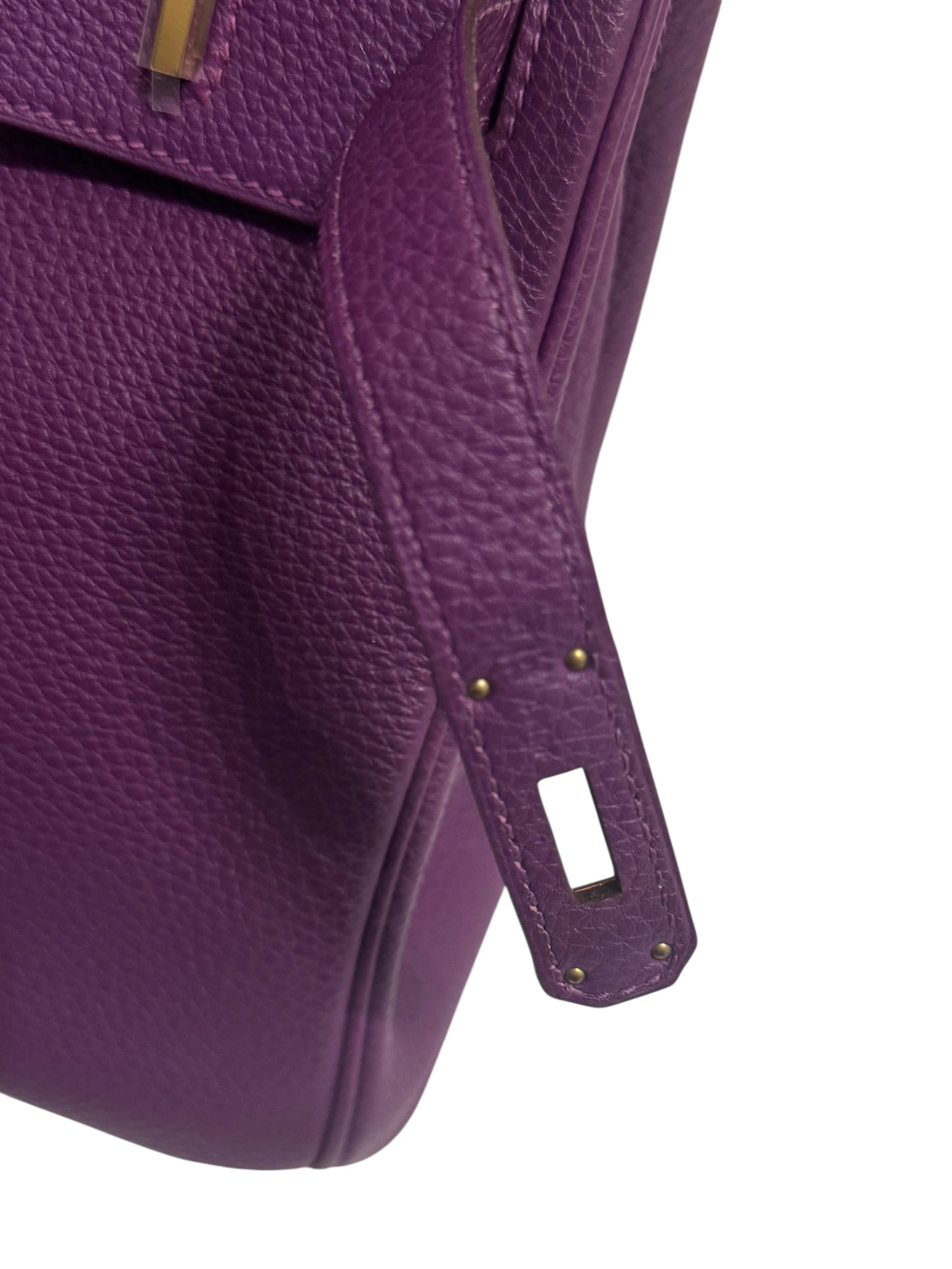 Hermes Birkin 30 Anemone Purple Togo Leather Gold Hardware