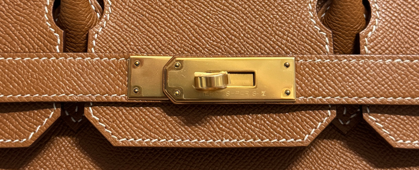 Hermes Birkin 30 Gold Epsom Leather Gold Hardware