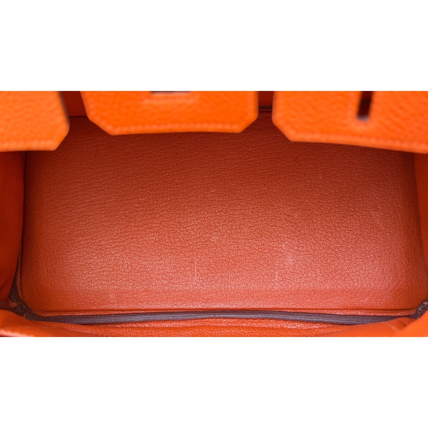 Hermes Birkin 25 Orange Togo Leather Gold Hardware