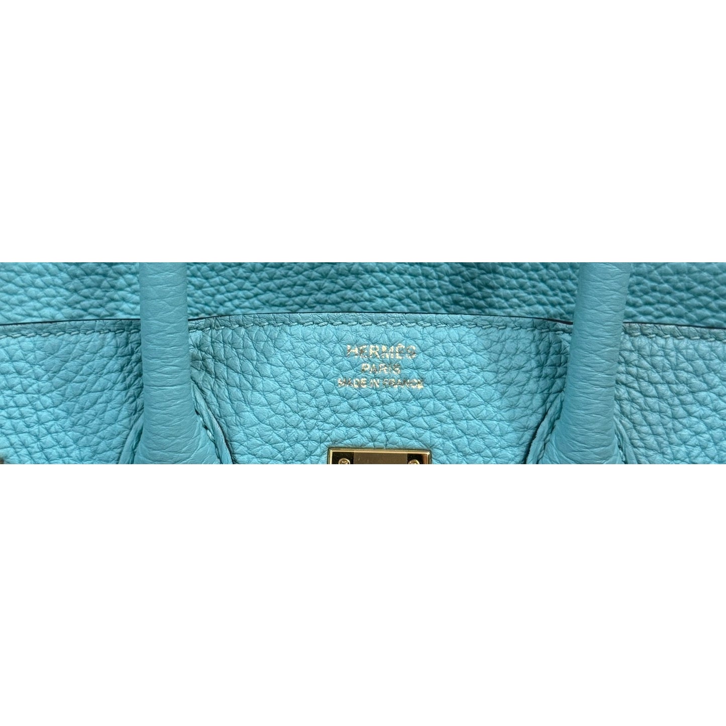 Hermes Birkin 25 Blue Atoll Togo Leather Gold Hardware Rare