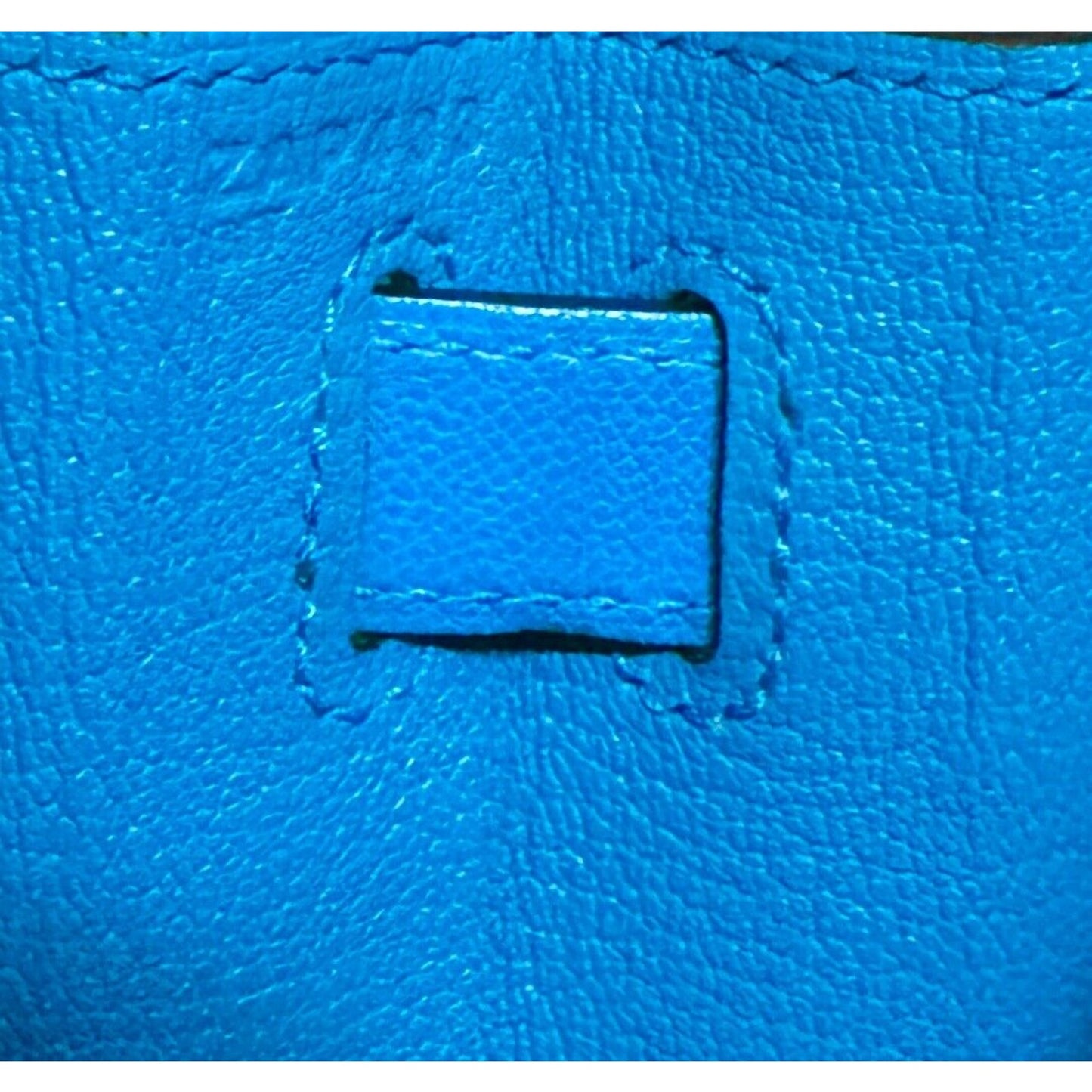 Hermes Kelly 28 Sellier Blue Frida Madame Leather Palladium Hardware