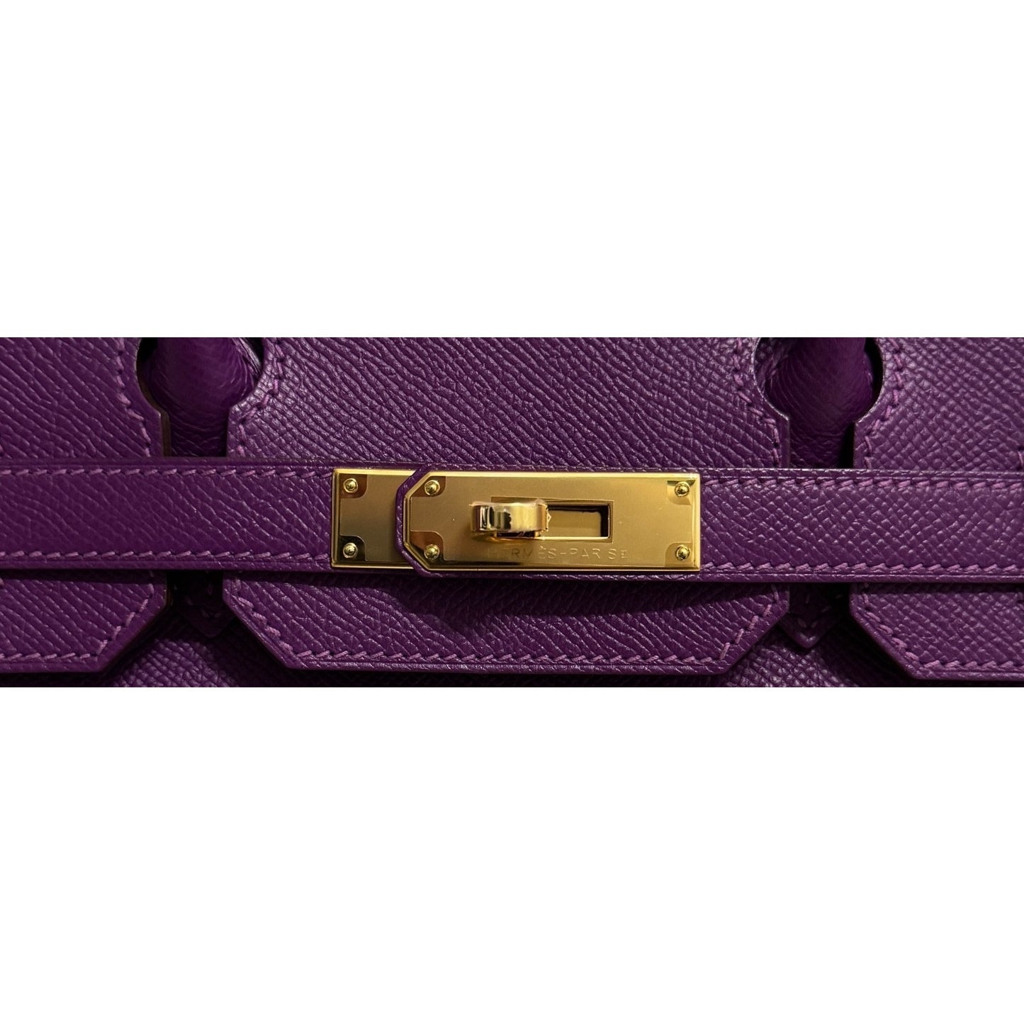 Hermes Birkin 30 Anemone Purple Epsom Leather Gold Hardware