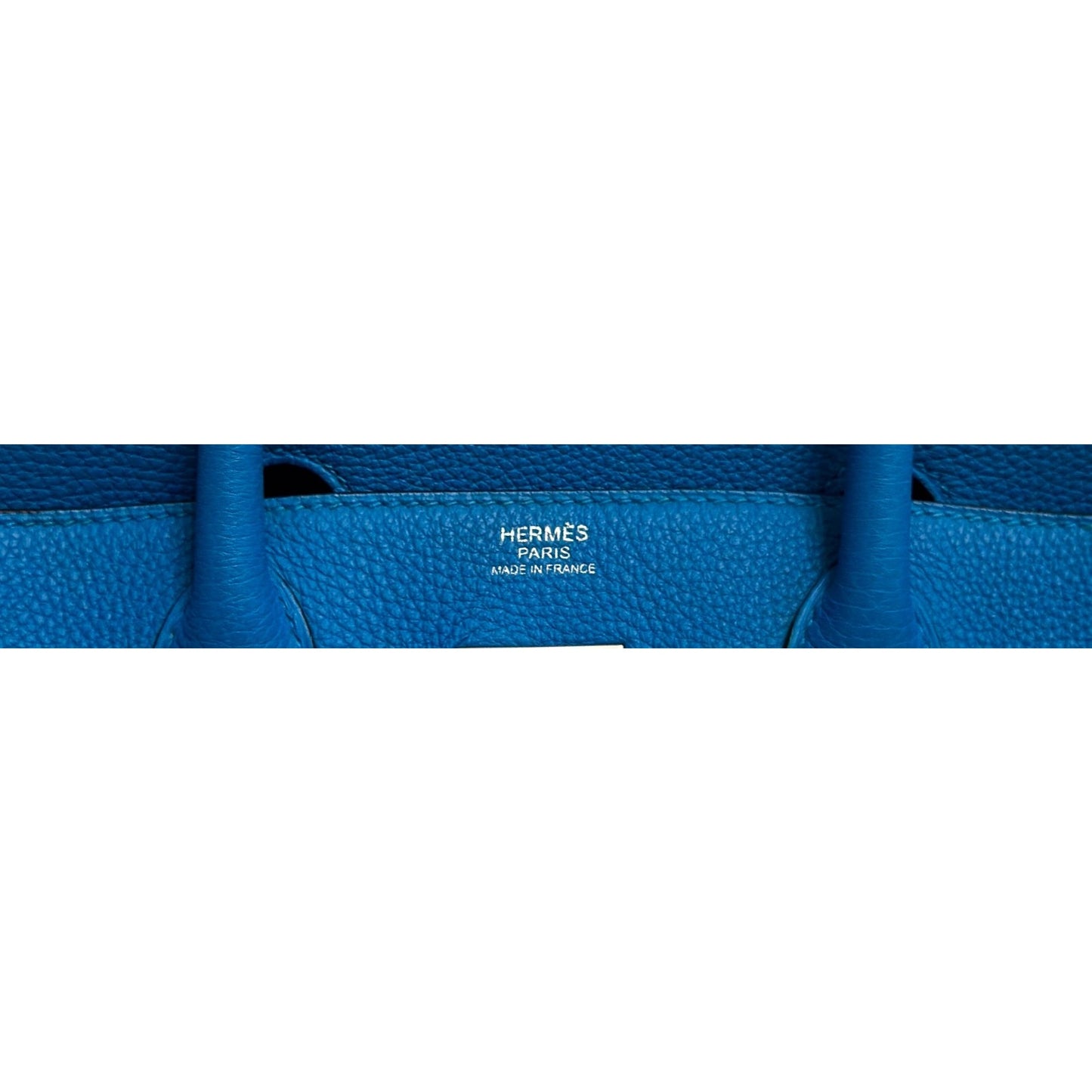 Hermes Birkin 30 Verso Blue Zanzibar Malachite Togo Leather Palladium Hardware
