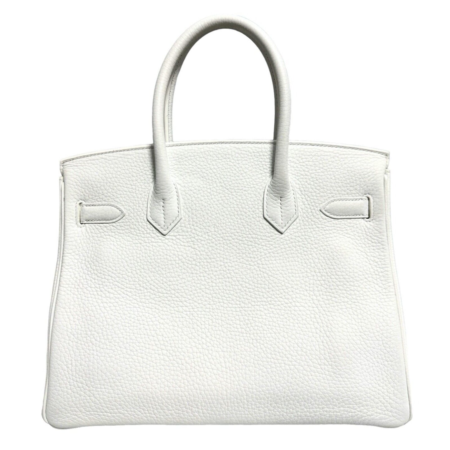 Hermes Birkin 30 Special Order White & Lime Leather Brushed Palladium Hardware