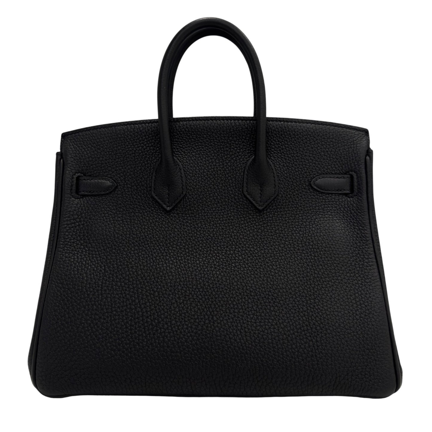 Hermes Birkin 25 Black Noir Togo Leather Gold Hardware RARE