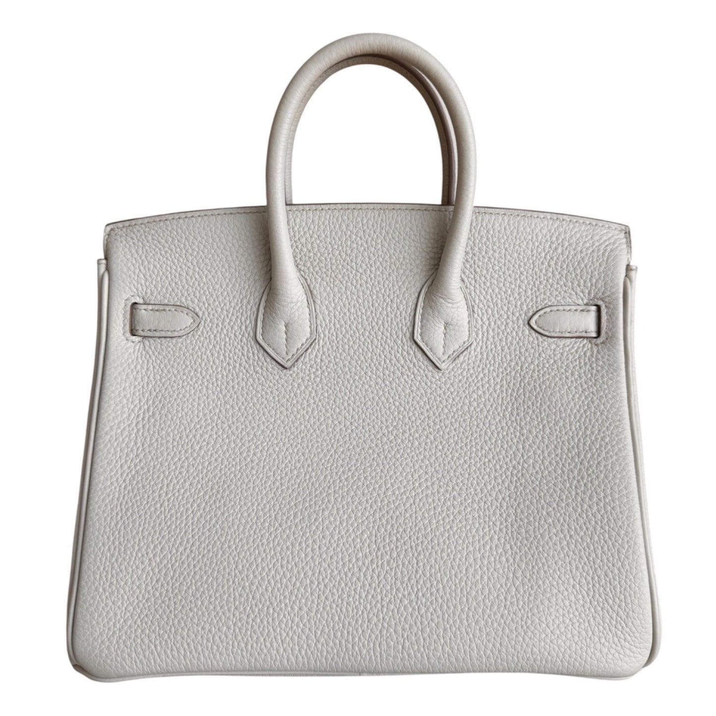 Hermes Birkin 25 Beton Beige Cream Togo Leather Rose Gold Hardware