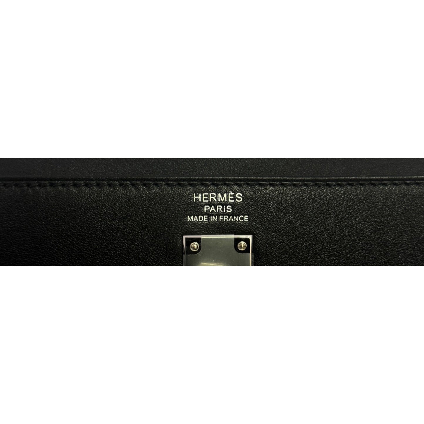 Hermes Kelly 25 Black Noir Cheri Leather Palladium Hardware New 2025