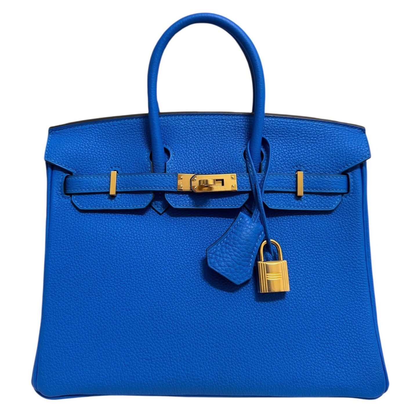 Hermes Birkin 25 Blue Hydra Togo Leather Gold Hardware RARE New 2024