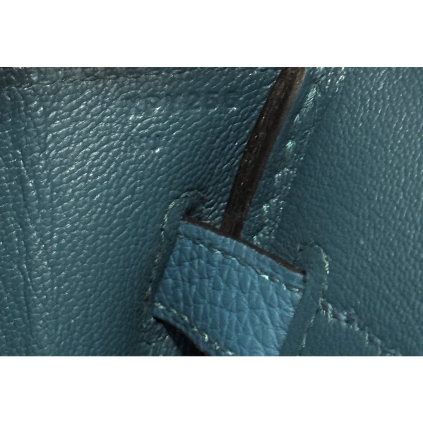 Hermes Birkin 30 Blue Colvert Green Togo Leather Gold Hardware RARE