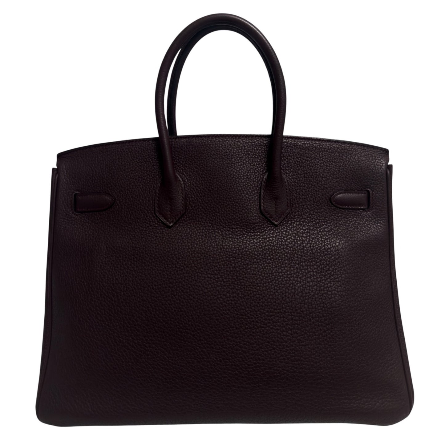 Hermes Birkin 35 Bourdeaux Red Burgundy Togo Leather Palladium Hardware RARE