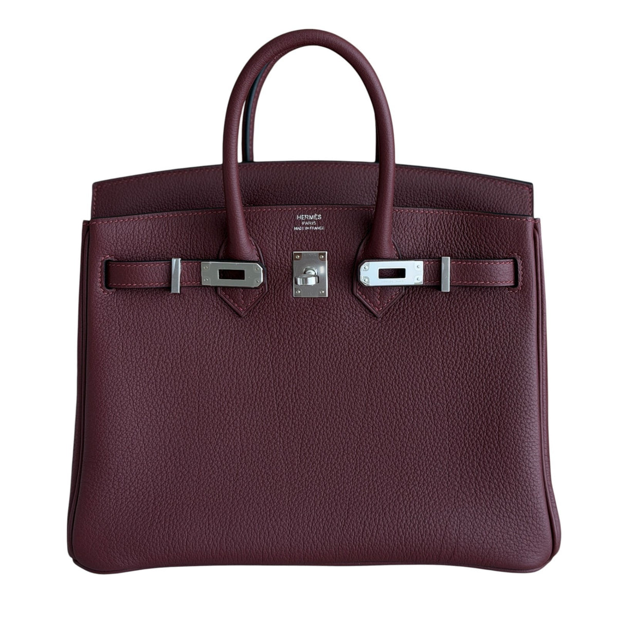 Hermes Birkin 25 Rouge H Red Togo Leather Palladium Hardware RARE 2026