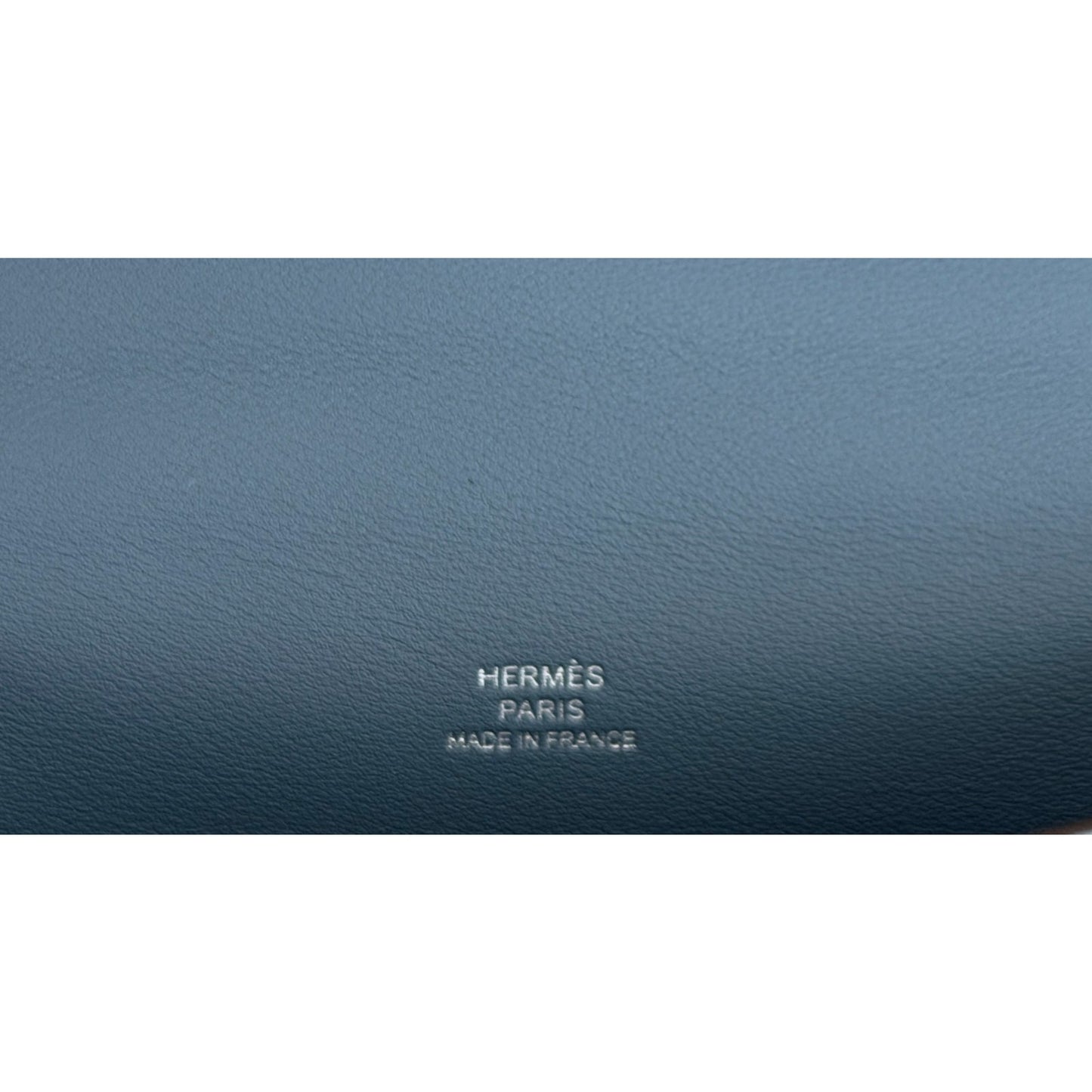Hermes Kelly Mini Pochette Blue Tempete Leather Palladium Hardware NEW 2026 RARE