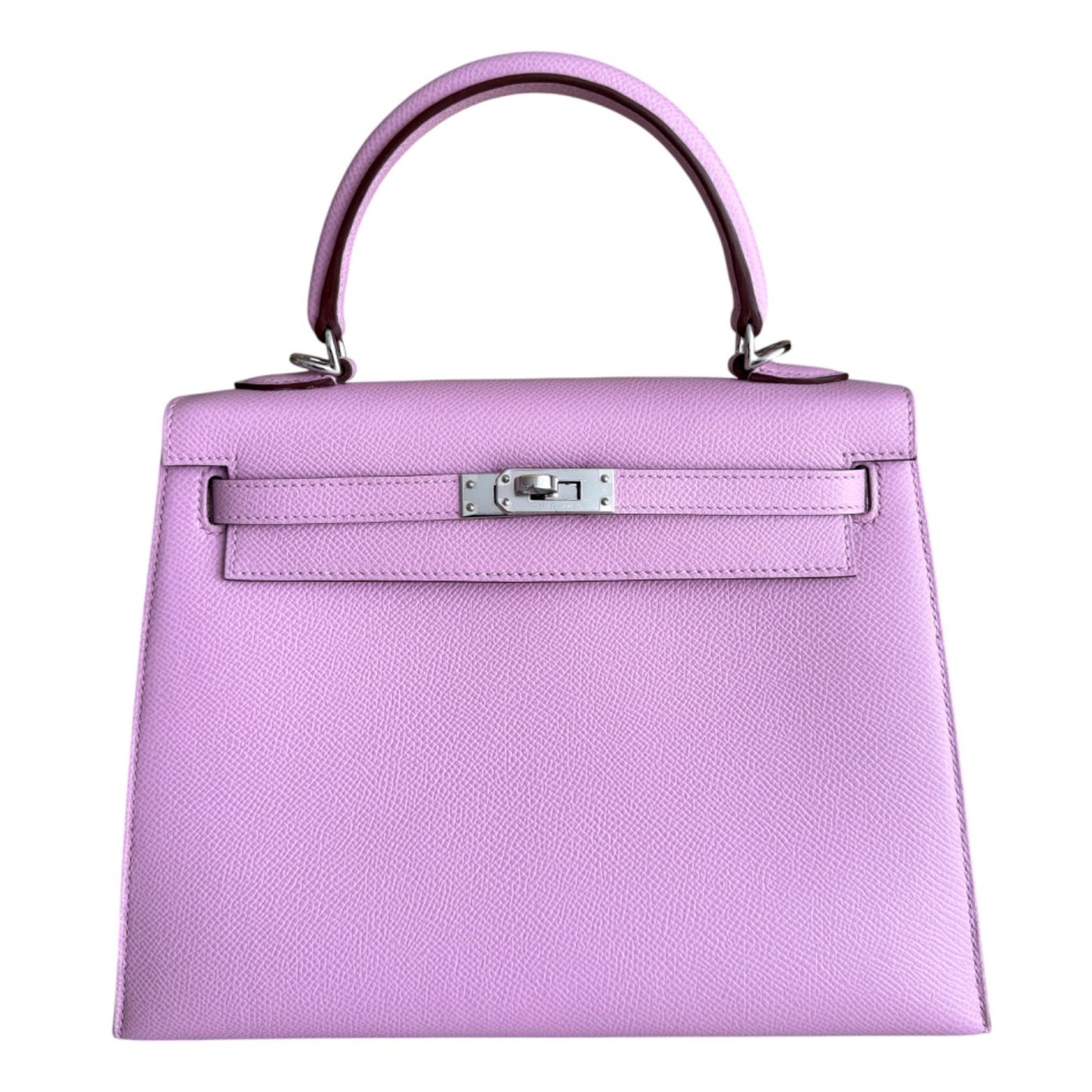 Hermes Kelly 25 Sellier Mauve Sylvester Pink Epsom Palladium Hardware 2025