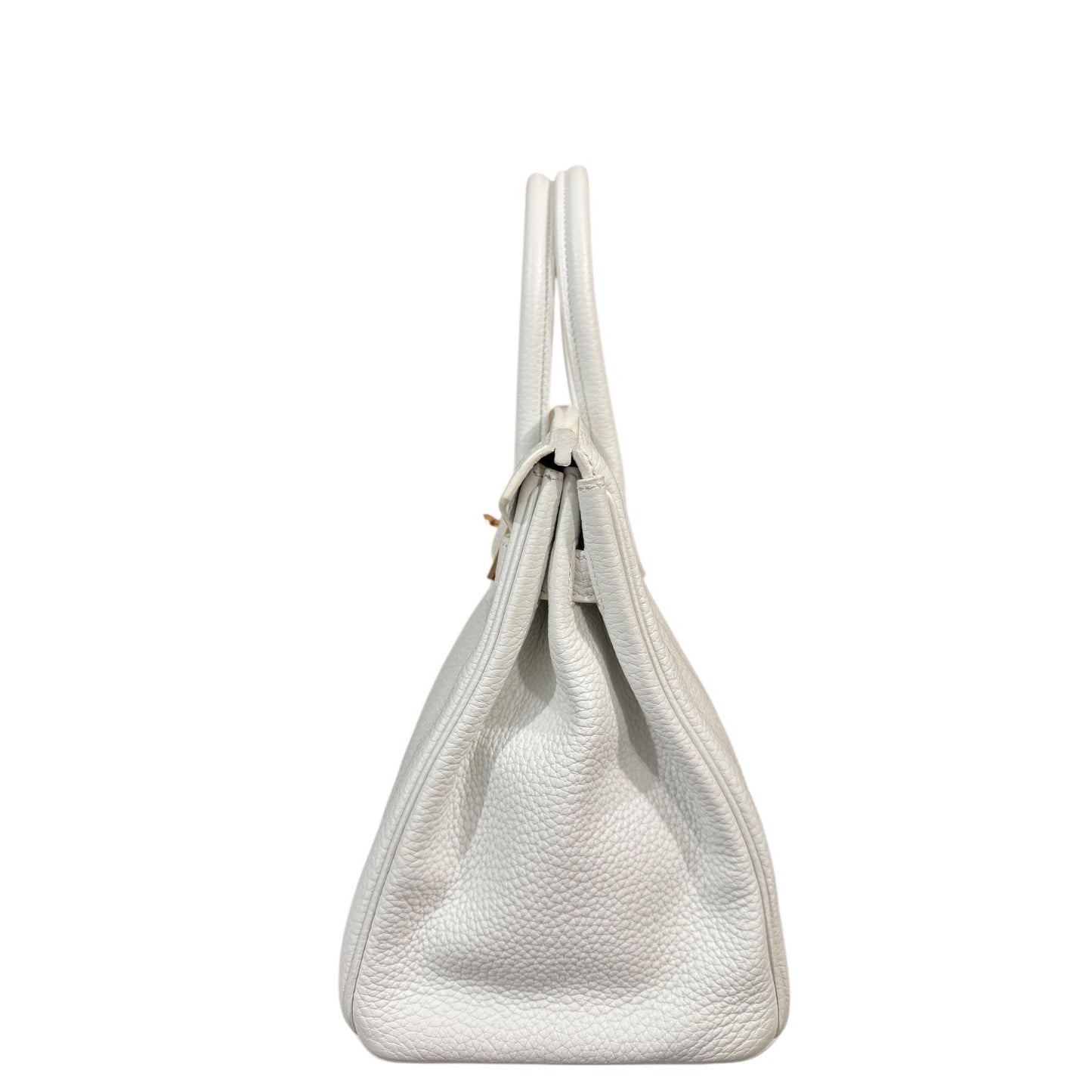 Hermes Birkin 30 White Blanc Togo Leather Gold Hardware