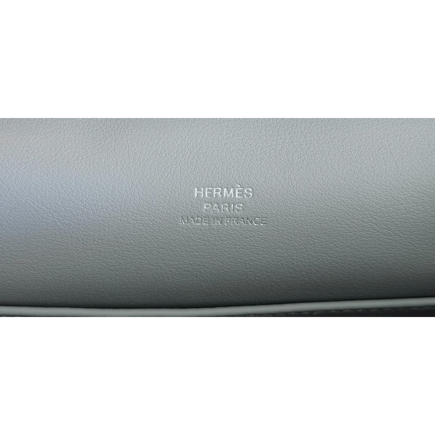 Hermes Kelly Mini Pochette Gris Pantin Gray Leather Palladium Hardware RARE