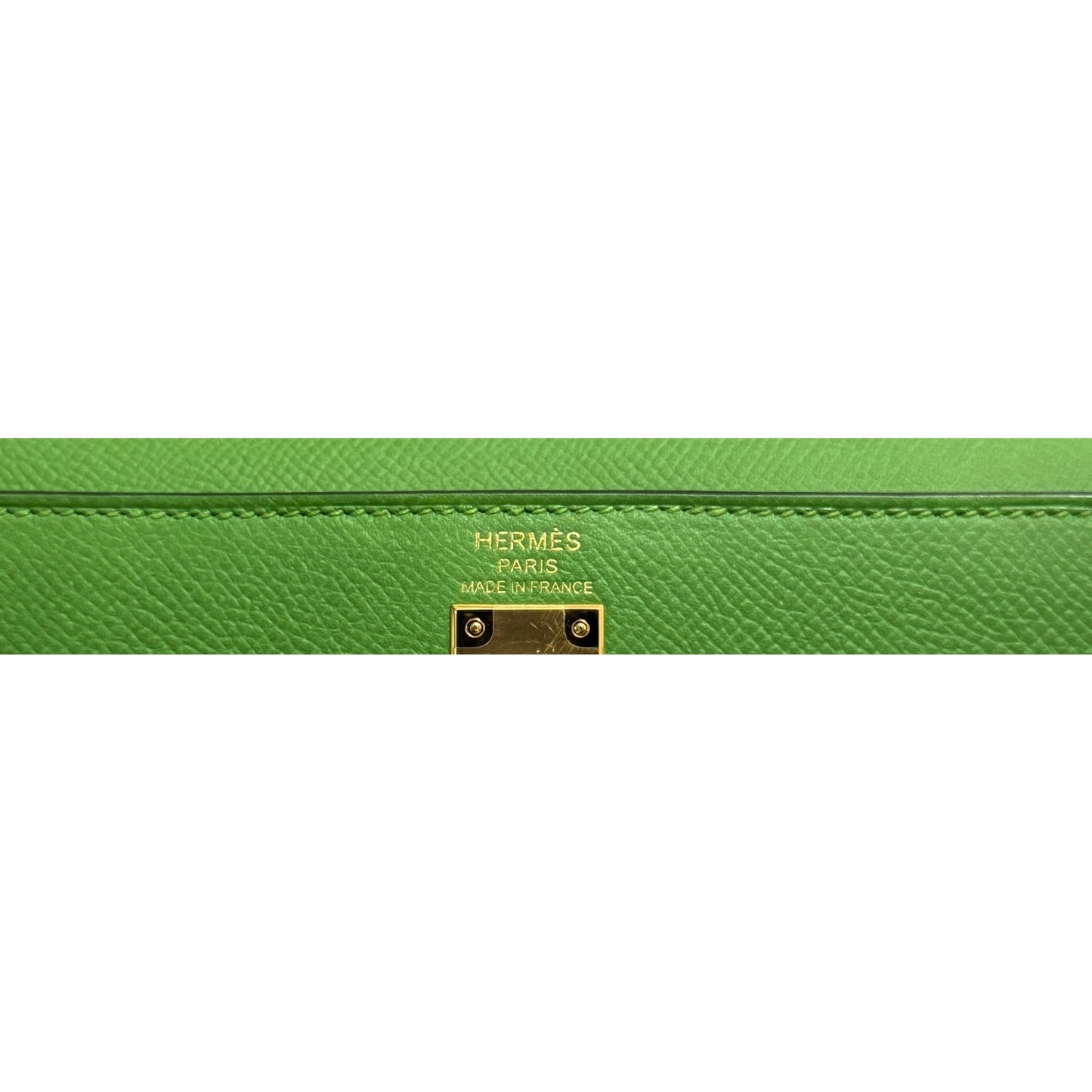 Hermes Kelly 25 Sellier Vert Yucca Green Epsom Leather Gold Hardware