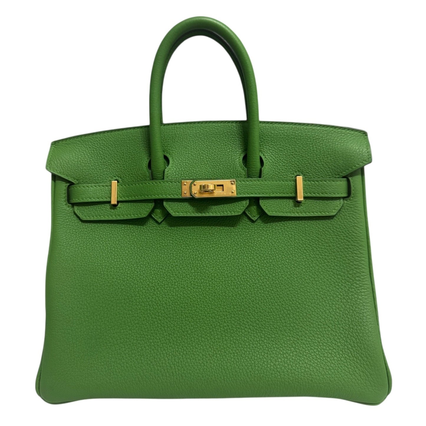 Hermes Birkin 25 Vert Yucca Green Togo Leather Gold Hardware NEW