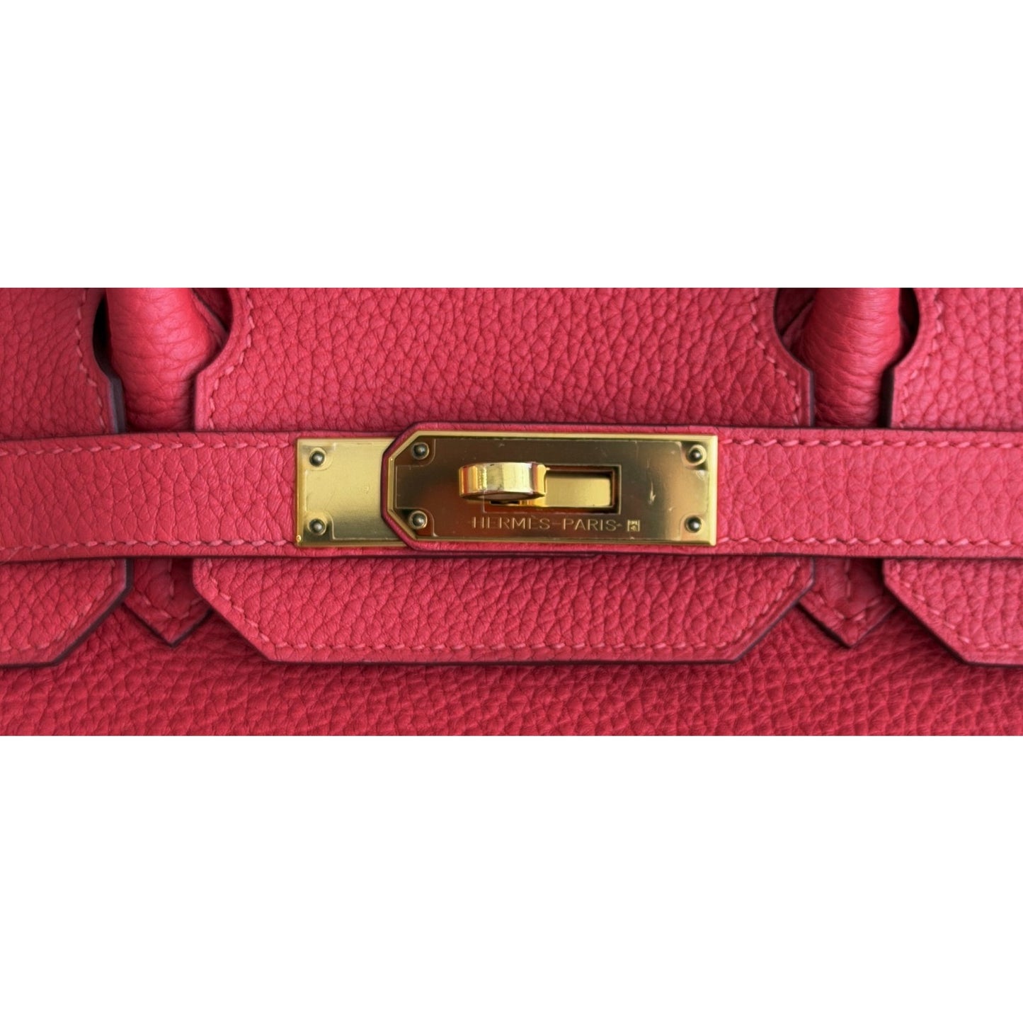 Hermes Birkin 30 Rouge Pivoine Red Togo Leather Gold Hardware