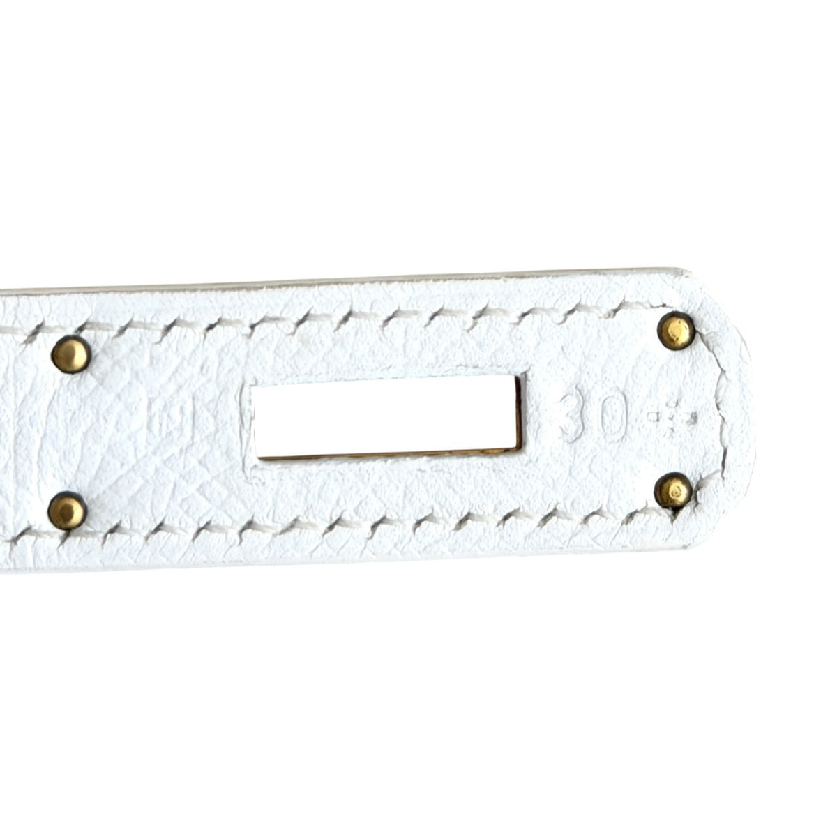 Hermes Birkin 35 Blanc White Epsom Leather Gold Hardware RARE