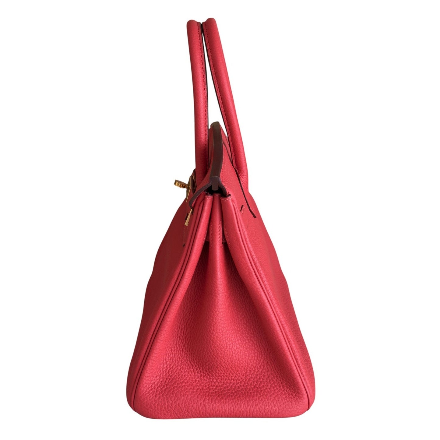Hermes Birkin 30 Rouge Pivoine Red Togo Leather Gold Hardware