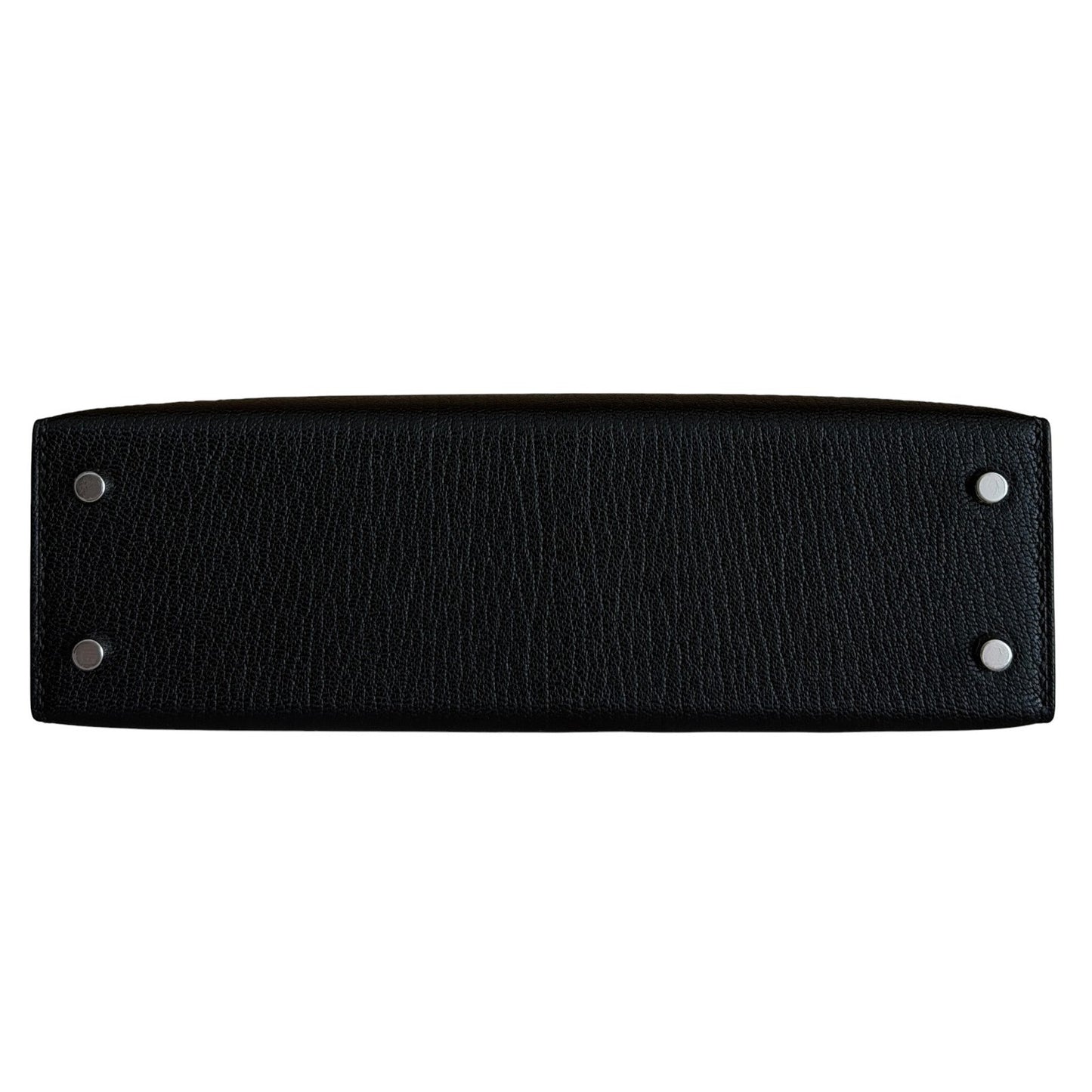 Hermes Mini Kelly Touch Black Chamkila Chevre Leather Lizard Palladium Hardware