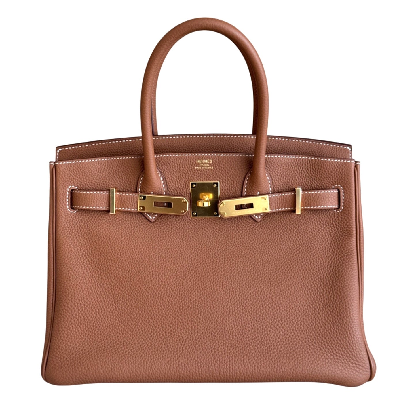 Hermes Birkin 30 Gold Tan Togo Leather Gold Hardware RARE