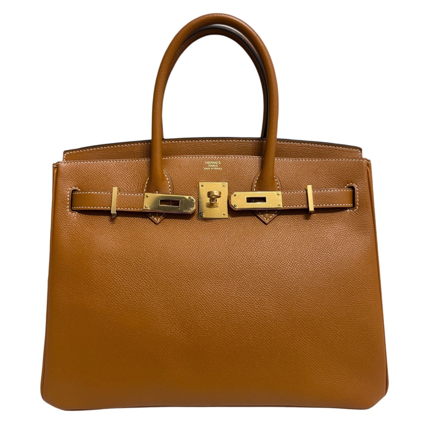Hermes Birkin 30 Toffee Camel Tan Epsom Leather Gold Hardware RARE