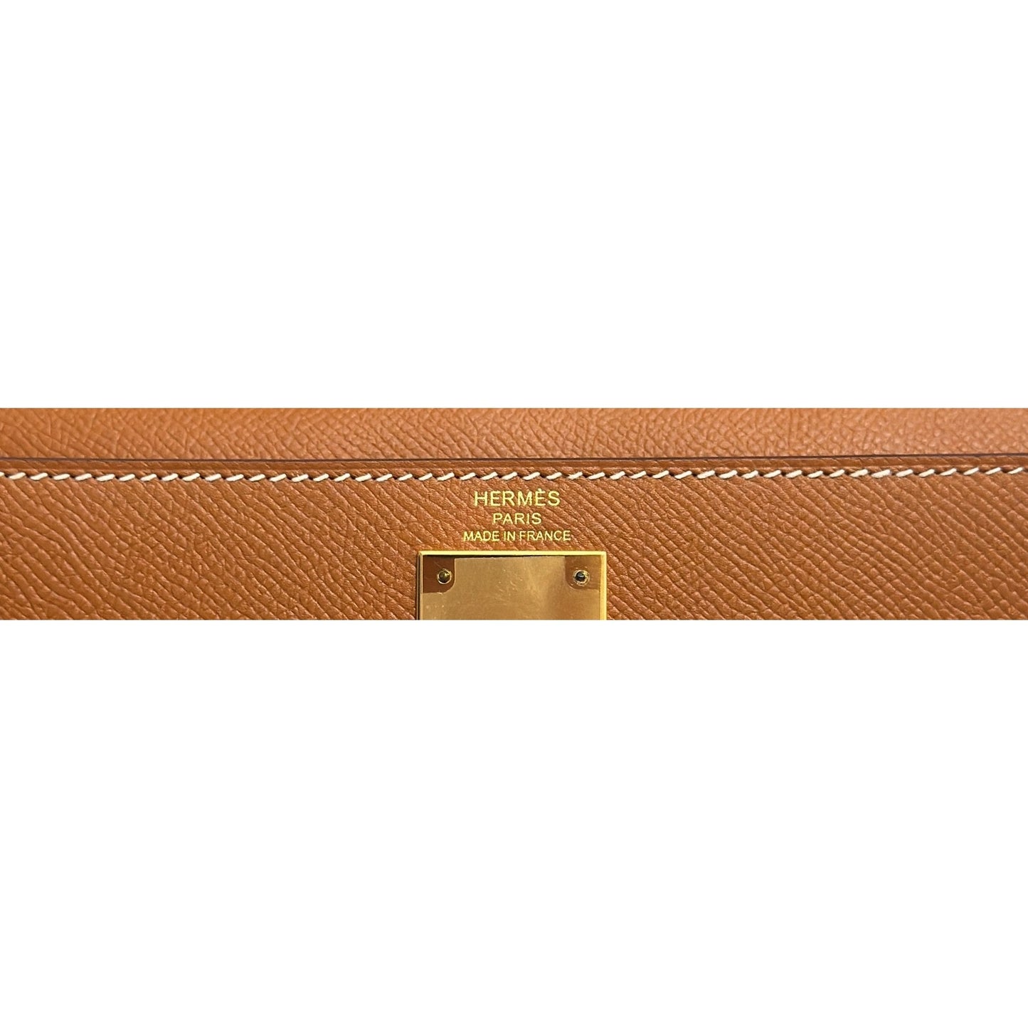 Hermes Kelly 28 Sellier Gold Tan Epsom Leather Gold Hardware RARE