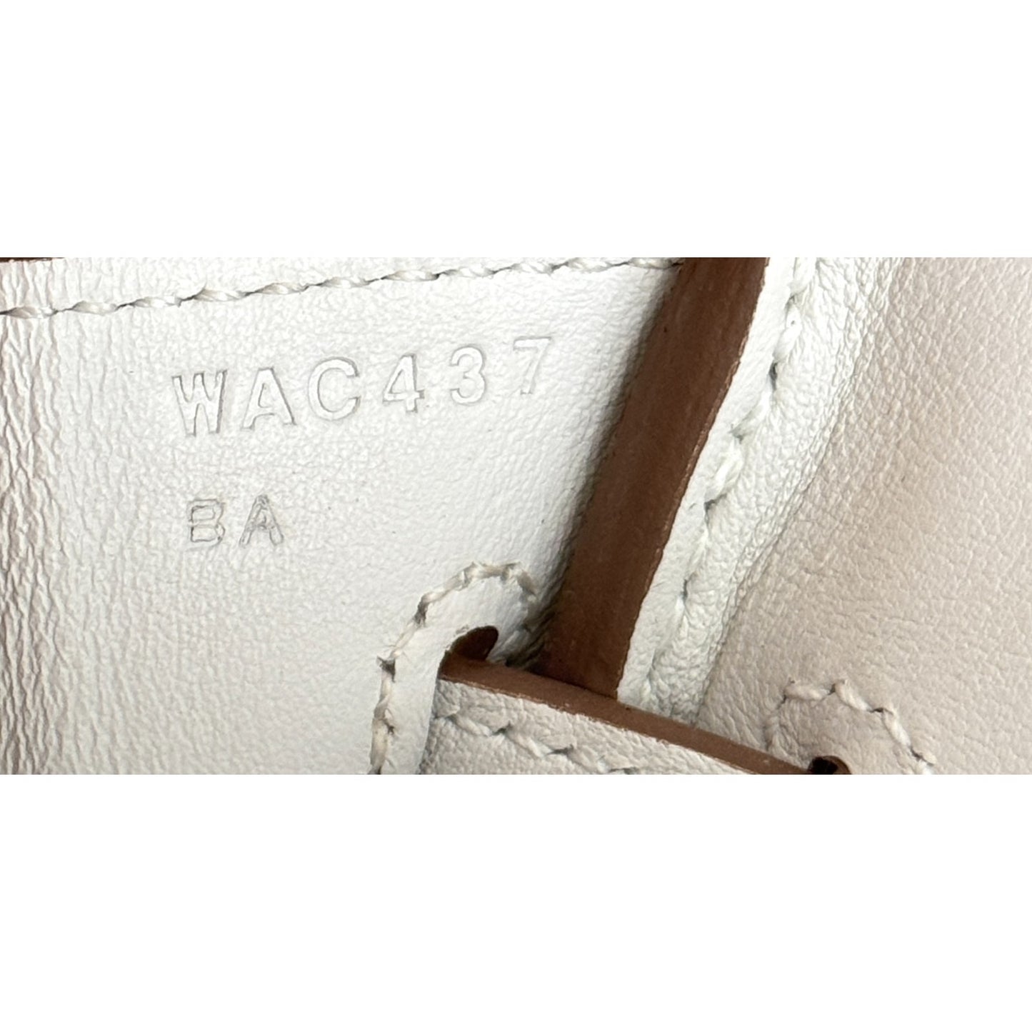Hermes Birkin 25 Mushroom White Gray Leather Gold Hardware
