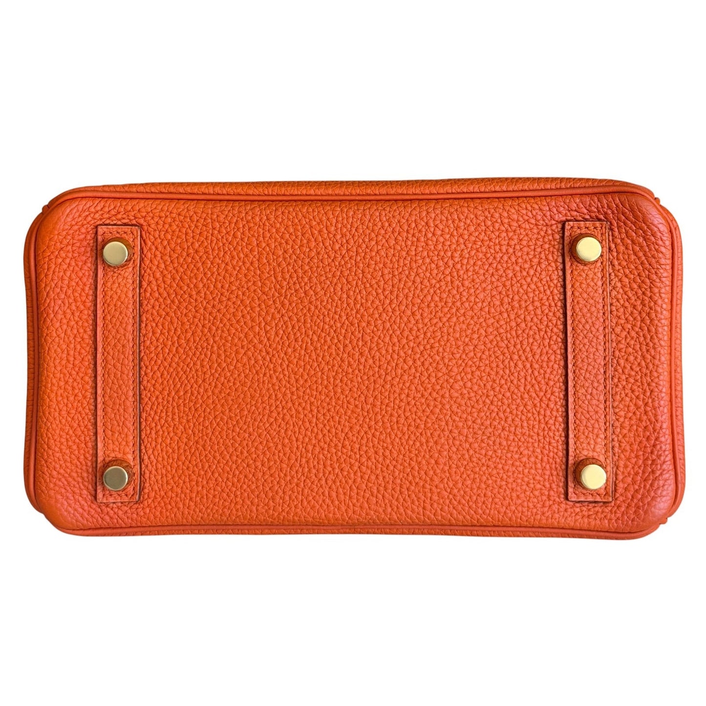 Hermes Birkin 25 Orange Togo Leather Gold Hardware