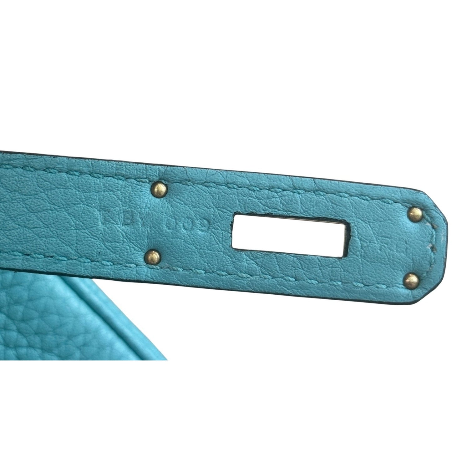 Hermes Birkin 30 Blue Saint Cyr Bleu Togo Leather Gold Hardware Rare